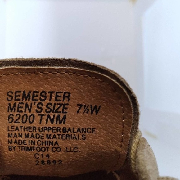 School Issue Classic Suede Oxford Shoes Size 7.5 Wide - Picture 7 of 7